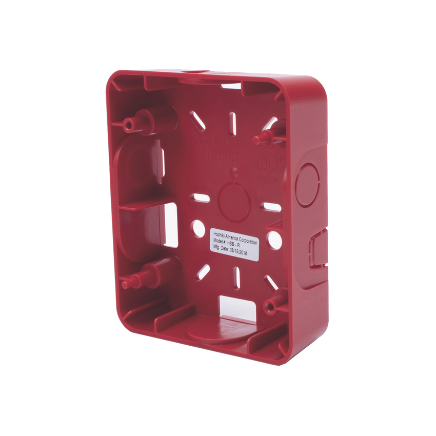 Caja Trasera Resistente a la Intemperie, Roja (para usar con la serie de estrobos HE) (0500-06360) De Hochiki
