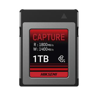 Memoria CFexpress tipo B / Clase 10 de 1 TB  / Especializada para Cámaras de Fotografía y Video  / 1800 MB/s Lectura / 1600 MB/s Escritura