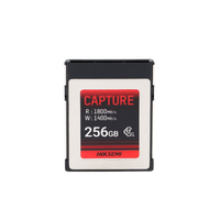 Memoria CFexpress tipo B / Clase 10 de 256 GB / Especializada para Cámaras de Fotografía y Video  / 1800 MB/s Lectura / 1400 MB/s Escritura