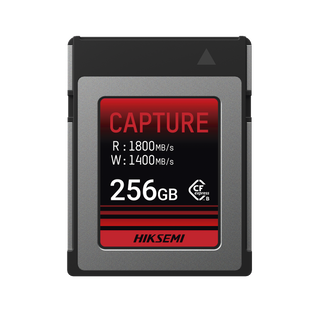 Memoria CFexpress tipo B / Clase 10 de 256 GB / Especializada para Cámaras de Fotografía y Video  / 1800 MB/s Lectura / 1400 MB/s Escritura