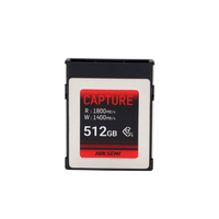 Memoria CFexpress tipo B / Clase 10 de 512 GB / Especializada para Cámaras de Fotografía y Video  / 1800 MB/s Lectura / 1700 MB/s Escritura