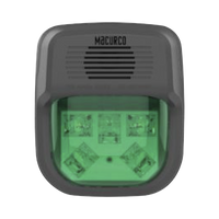 Sirena Estrobo Color Verde Para Paneles y Detectores Macurco