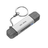 Lector de Tarjetas 2 en 1 / Conector Dual USB-A  y USB-C / Soporta SD y Micro SD