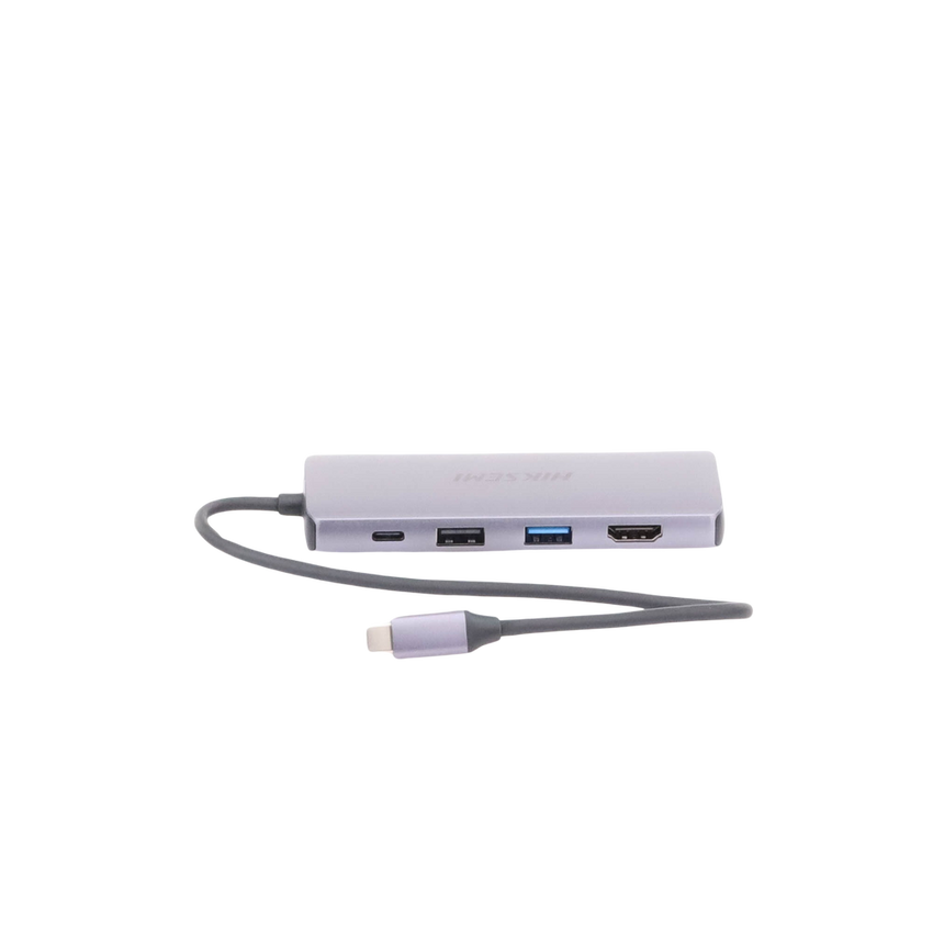 Hub (Adaptador) USB - C / 8 en 1 / 1 Salida HDMI (4K) / 1 Salida USB 2.0 / 3 Salidas USB 3.0 / 1 Salida SD (Memoria SD) / 1 Salida TF (Micro SD) / 1 Entrada USB - C (Carga Rapida / 100 Watts)