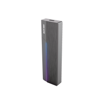 Carcasa para SSD M.2 y SATA (Enclosure) / Conector USB-C / ASUS Aura RGB SYNC  / Hasta 10 Gbps / Tamaños: 2242, 2260 y 2280