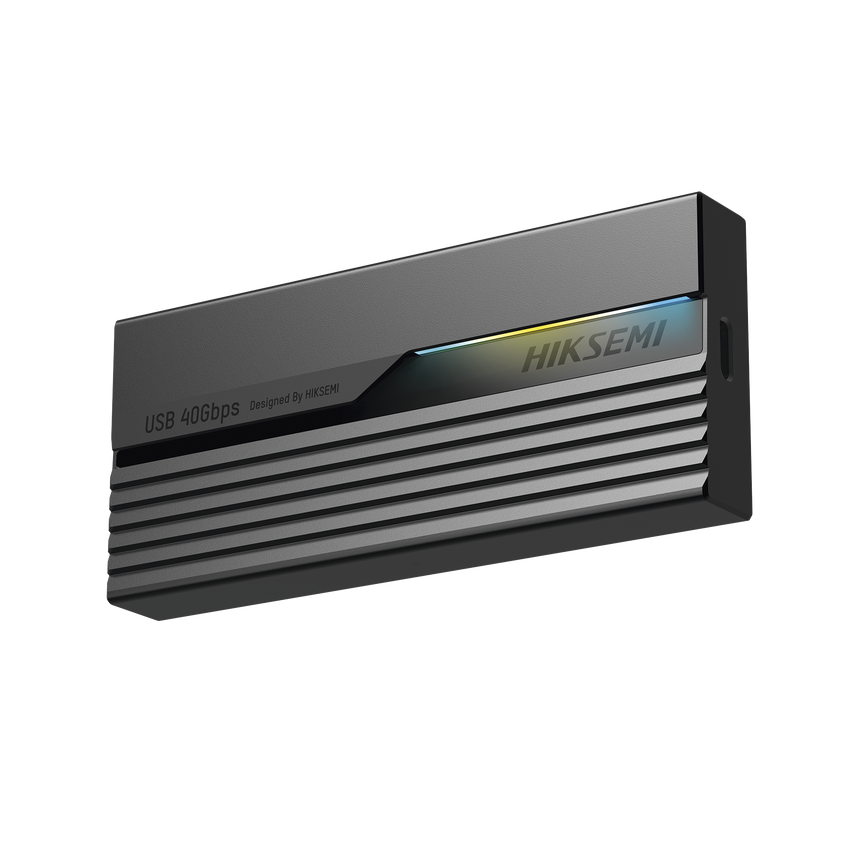 Carcasa para SSD M.2 (Enclosure) / Conector USB-C / RGB / Hasta  40 Gbps