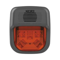 Sirena Estrobo Rojo Para Paneles y Detectores Macurco