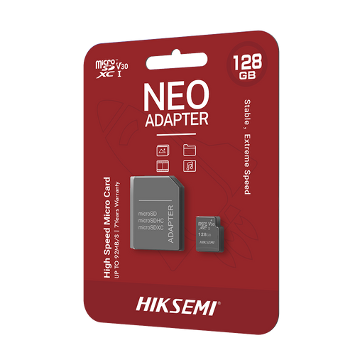 Memoria microSD con Adaptador Ideal para Celular o Tablet / 128 GB / Multipropósito / Clase 10 / 92 MB/s Lectura / 50 MB/s Escritura
