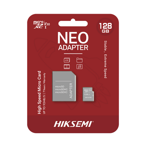 Memoria microSD con Adaptador Ideal para Celular o Tablet / 128 GB / Multipropósito / Clase 10 / 92 MB/s Lectura / 50 MB/s Escritura