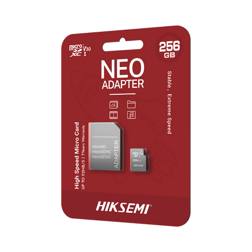 Memoria microSD con Adaptador Ideal para Celular o Tablet / 256 GB / Multipropósito