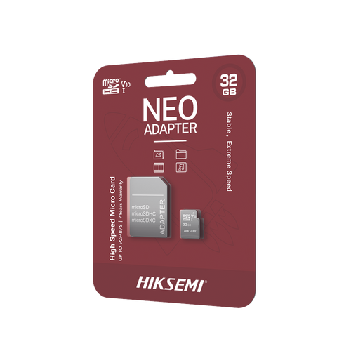 Memoria microSD con Adaptador Ideal para Celular o Tablet / 32 GB / Multipropósito / Clase 10 / 92 MB/s Lectura / 50 MB/s Escritura