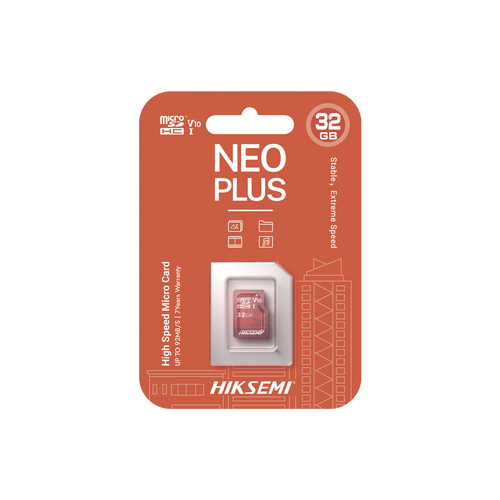 Memoria microSD / Clase 10 de 32 GB / Especializada Para Videovigilancia (Uso 24/7) / Compatibles con cámaras HIKVISION y Otras Marcas / 95 MB/s Lectura / 25 MB/s Escritura