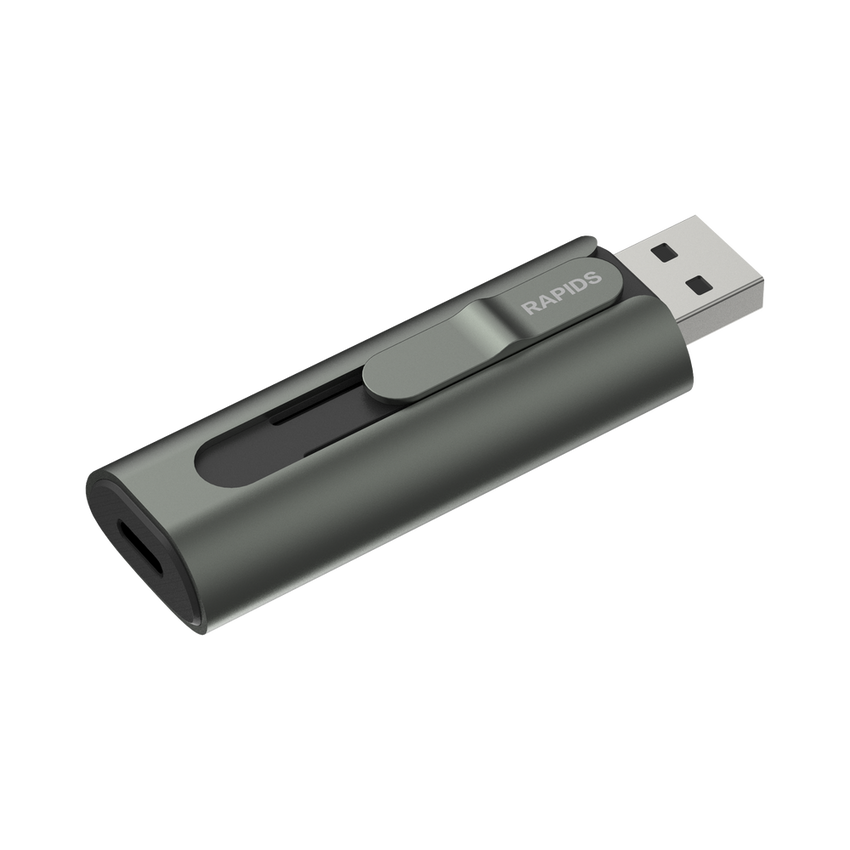 Memoria USB Dual impulsado por SSD Core / 256 GB / USB-C y USB-A / 1000 MB/s de Escritura