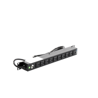 Multicontacto Horizontal (PDU) de 10 Contactos (NEMA 5-15R) Rack 19" 1UR. Voltaje Entrada/Salida: 120Vca/15A