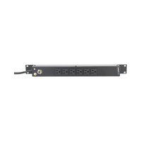 Multicontacto Horizontal (PDU) de 6 Contactos (NEMA 5-15R) Rack 19" 1UR. Voltaje Entrada/Salida: 120Vca/15A