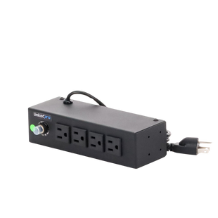 Tomacorriente de 4 Contactos (NEMA 5-15R) Voltaje Entrada/Salida: 120Vca/10A Max. Opción de Instalación en Escritorio o Pared