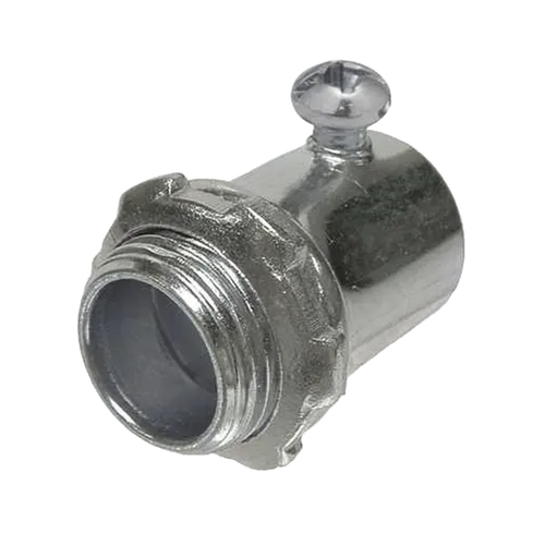 Conector de 3/4" (19 mm) para Pared Delgada con Tornillo.