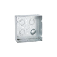 Caja Cuadrada 4 11/16 x 4 11/16"/ Profundidad 2- 1/8"/ Cuenta con 6 Entrada de 1 1/4"/ 1 Entrada de 1/2" / 3 TKO (1/2"-3/4").