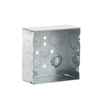 Caja Cuadrada 4 11/16" x 4 11/16"/ Profundidad 2- 1/8"/ 4 Entradas 1", 4 Entradas 3/4", 1 Entrada 1/2" y 3 TKO (1/2"-3/4").