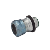 Conector de Compresión Impermeable Aislado de Acero Galvanizado para Pared Delgada de 1 1/2" .