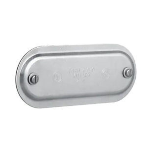 Tapa de Aluminio para Condulet Ovalada de 1".