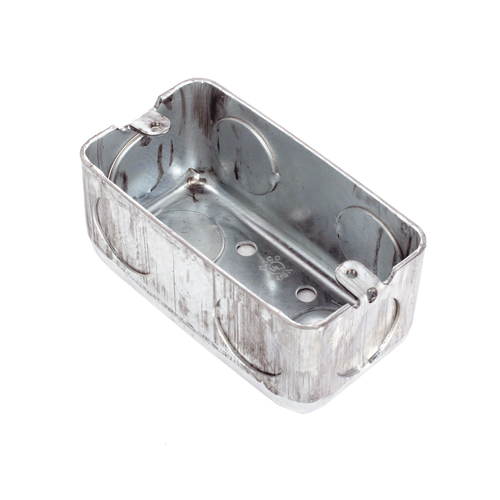 Caja (Chalupa) 4x2" / Profundidad 1-7/8" / 7 Entradas de 3/4" / Troquelada.