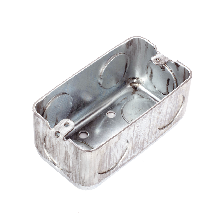 Caja (Chalupa) 4x2" / Profundidad 1-7/8" / 7 Entradas de 3/4" / Troquelada.
