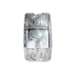 Caja (Chalupa) 4x2" / Profundidad 1-7/8" / 7 Entradas de 3/4" / Troquelada.