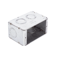 Caja (Chalupa) Multigang de 1 Gang/ Profundidad de 2-1/2 Pulgadas (6.35 cm)/ 8 TKO (1/2 y 3/4).