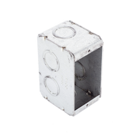 Caja (Chalupa) Multigang de 1 Gang/ Profundidad de 2-1/2 Pulgadas (6.35 cm)/ 8 TKO (1/2 y 3/4).