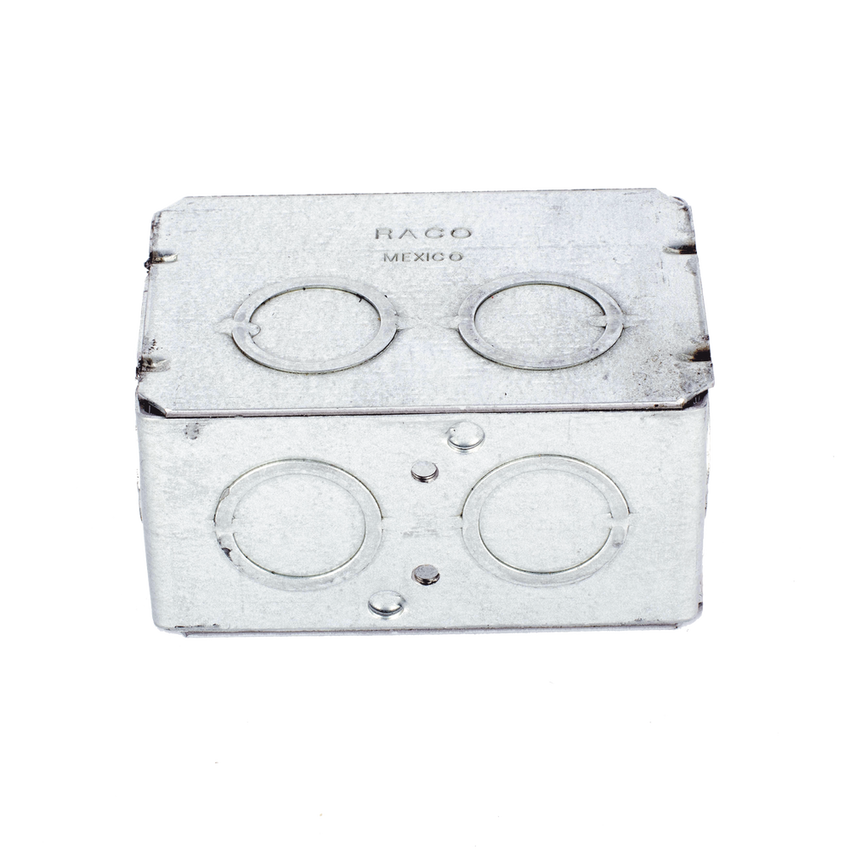 Caja (Chalupa) Multigang de 1 Gang/ Profundidad de 2-1/2 Pulgadas (6.35 cm)/ 8 TKO (1/2 y 3/4).