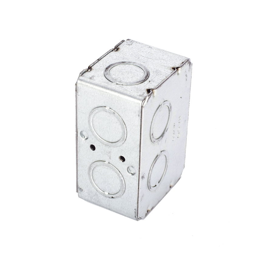 Caja (Chalupa) Multigang de 1 Gang/ Profundidad de 2-1/2 Pulgadas (6.35 cm)/ 8 TKO (1/2 y 3/4).