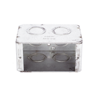Caja (Chalupa) Multigang de 1 Gang/ Profundidad de 2-1/2 Pulgadas (6.35 cm)/ 8 TKO (1/2 y 3/4).
