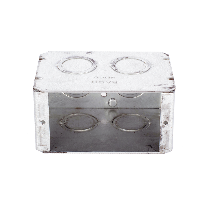 Caja (Chalupa) Multigang de 1 Gang/ Profundidad de 2-1/2 Pulgadas (6.35 cm)/ 8 TKO (1/2 y 3/4).