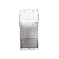 Caja (Chalupa )  Multigang de 1 Gang/ Profundidad de  2-1/2"/ 8 TKO (1/2" y 3/4").