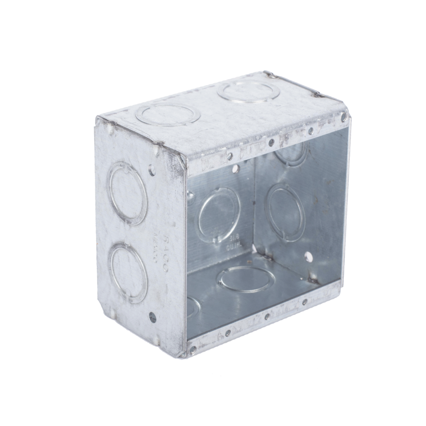 Caja Multigang de 2 Gangs/ Profundidad de 2-1/2 Pulgadas (6.35 cm)/ 12 Entradas de 1/2 - 3/4 Pulgadas (1.27 - 1.91 cm)