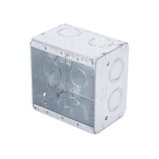 Caja Multigang de 2 Gangs/ Profundidad de 2-1/2"/ 12 Entradas de 1/2" - 3/4".