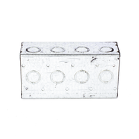Caja Multigang de 4 Gangs,/ Profundidad de 2-1/2"/ 20 TKO (1/2"- 3/4").