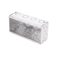 Caja Multigang de 4 Gangs,/ Profundidad de 2-1/2"/ 20 TKO (1/2"- 3/4").