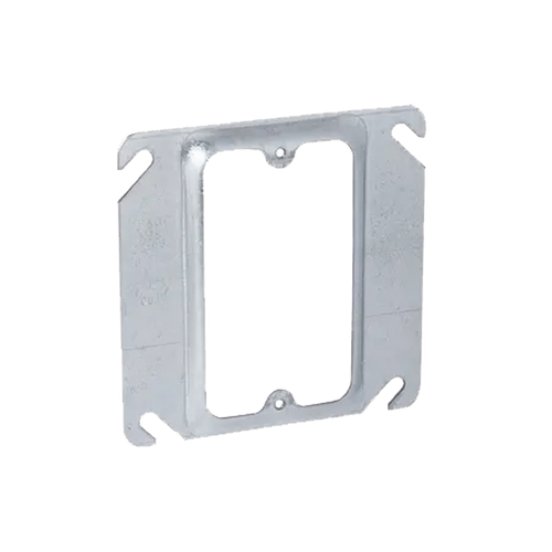 Sobretapa Cuadrada de 4" de Acero Galvanizado con realce de 1/4".
