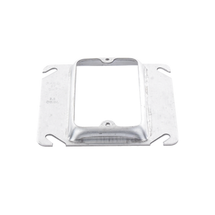 Sobretapa Cuadrada Galvanizada  de 4", realce de 1/2".