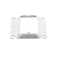 Sobretapa Cuadrada Galvanizada  de 4", realce de 1/2".