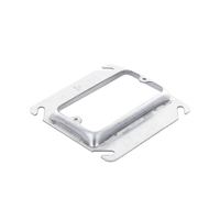 Sobretapa Cuadrada Galvanizada  de 4", realce de 1/2".