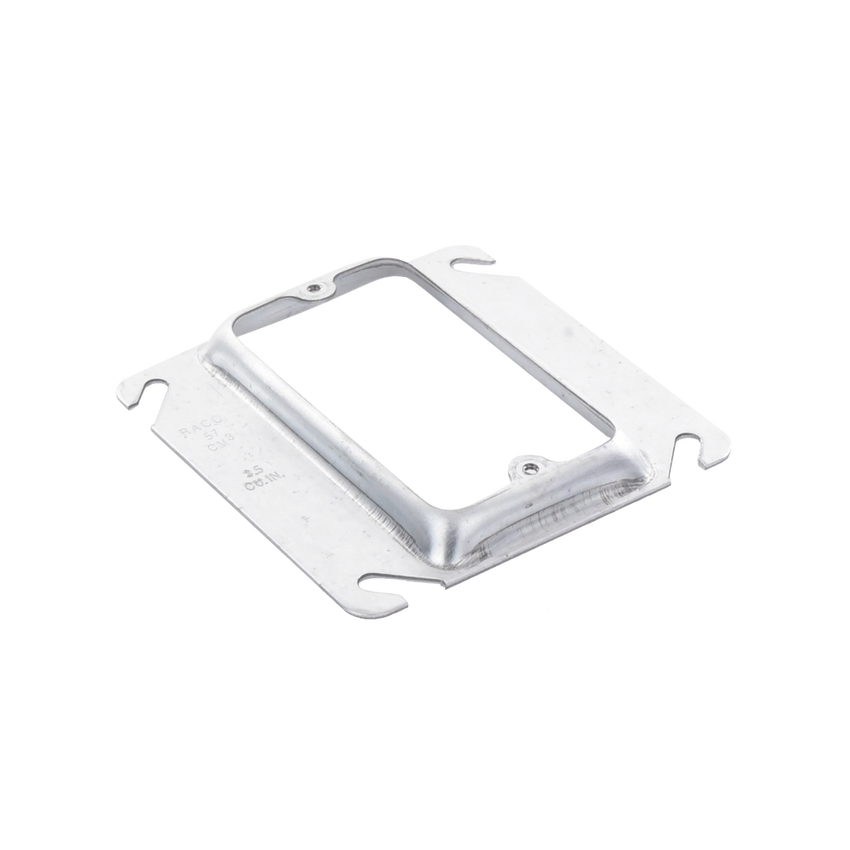 Sobretapa Cuadrada Galvanizada  de 4", realce de 1/2".