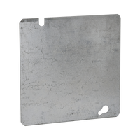 Tapa Cuadrada Ciega de  Acero Galvanizado de 4 11/16".