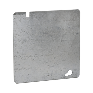 Tapa Cuadrada Ciega de  Acero Galvanizado de 4 11/16".
