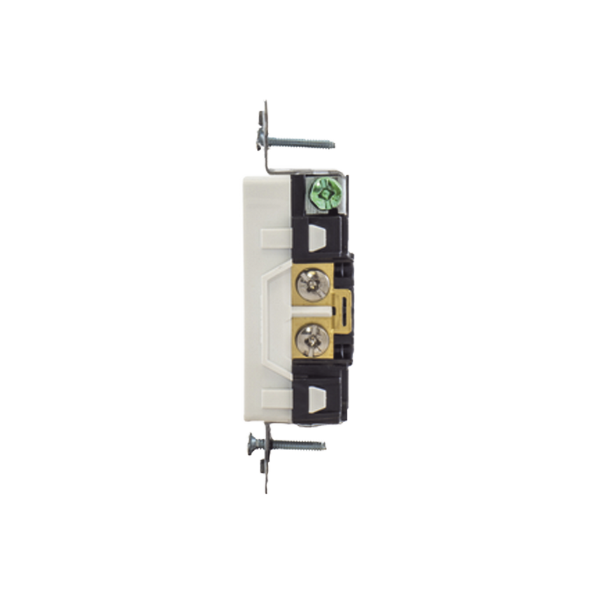 Contacto Duplex Decorador 20 A 125V / 2 Polos 3 Hilos/ Nema 5-20 R / Color Blanco.