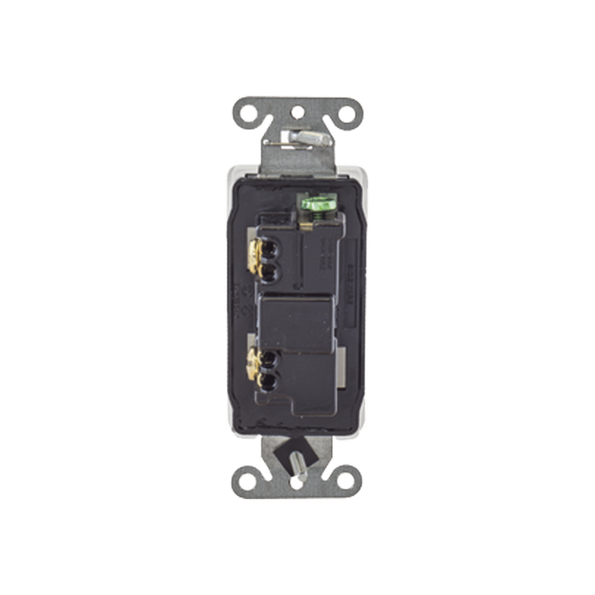 Interruptor Decorador de 20 A 120-277 V CA/ Unipolar / Cableado Lateral y Posterior / Color Blanco.