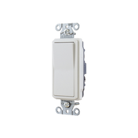 Interruptor Decorador de 20 A 120-277 V CA/ 3 Vías/ Cableado Lateral y Posterior / Color Blanco.