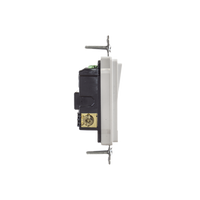 Interruptor Decorador de 20 A 120-277 V CA/ 3 Vías/ Cableado Lateral y Posterior / Color Blanco.
